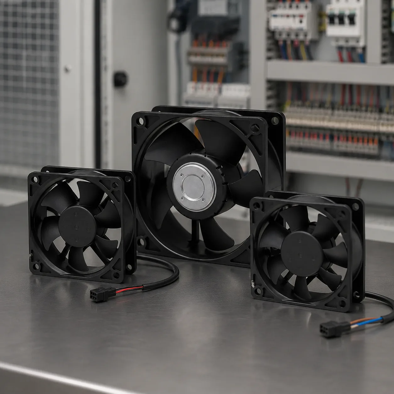 AC vs DC vs EC Axial Fans visual reference